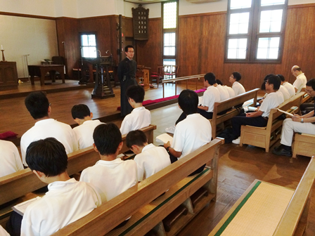 六甲中学校教会訪問